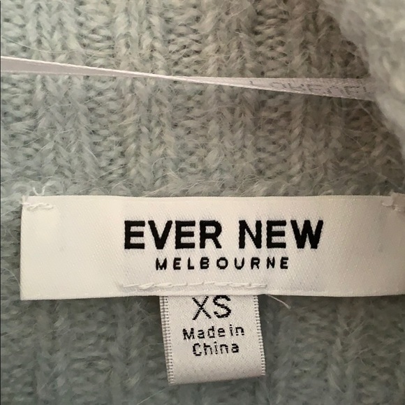 Teal Cowl Neck Sweater - Picture 3 of 3